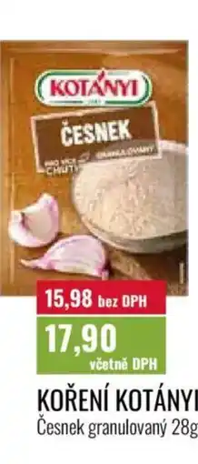 Ratio Koření Kotányi nabídka