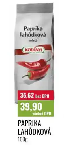 Ratio Kotányi Paprika lahůdková nabídka