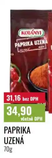 Ratio Kotányi Paprika uzená nabídka