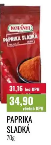 Ratio Kotányi Paprika sladká nabídka