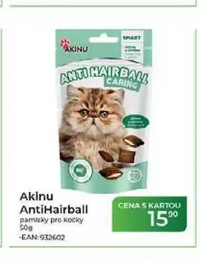Tamda Foods Akinu AntiHairball pamlsky pro kočky nabídka