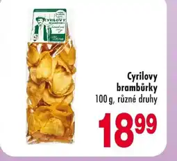 Qanto Cyrilovy brambůrky nabídka