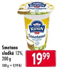 Qanto Smetana sladká 12% nabídka