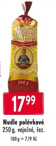 Qanto Nudle polévkové nabídka