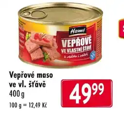 Qanto Vepřové maso ve vl. šťávě nabídka