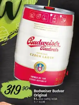 COOP TIP Budweiser Budvar Original nabídka