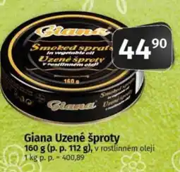 COOP TIP Giana Uzené šproty nabídka