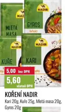 Ratio Koření Nadir nabídka