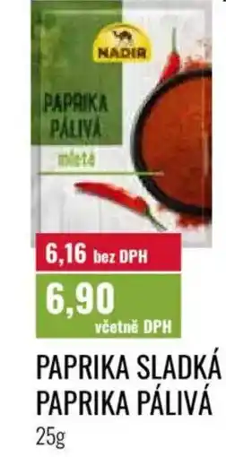 Ratio Nadir Paprika sladká paprika pálivá nabídka