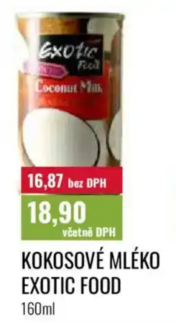 Ratio Kokosové mléko exotic food nabídka