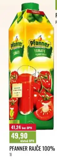 Ratio Pfanner rajče 100% nabídka