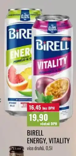 Ratio Birell energy, vitality nabídka