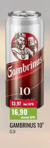 Ratio Gambrinus 10° nabídka