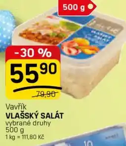 Flop Vavřík vlašský salát nabídka