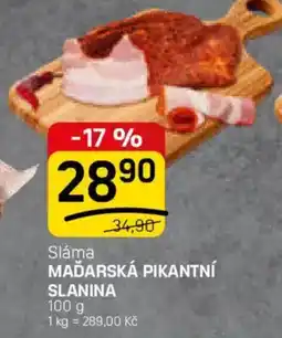 Flop Sláma maďarská pikantní slanina nabídka
