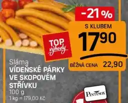 Flop Sláma vídeňské párky ve skopovém střívku nabídka