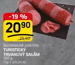 Flop Kostelecké uzeniny turistický trvanlivý salám nabídka