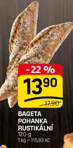 Flop Bageta pohanka rustikální nabídka