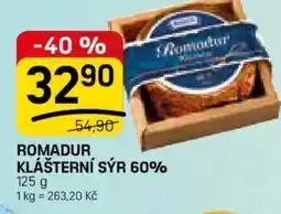 Flop Madeta Romadur klášterní sýr 60% nabídka