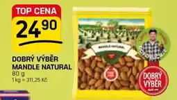 Flop Dobrý výběr mandle natural nabídka