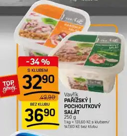 Flop Vavřík pařížský | pochoutkový salát nabídka