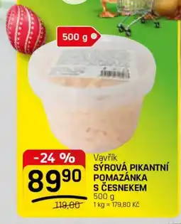 Flop Vavřík sýrová pikantní pomazánka s česnekem nabídka