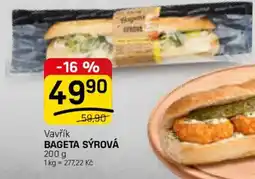 Flop Vavřík bageta sýrová nabídka