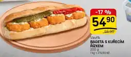 Flop Vavřík Bageta s kuřecím řízkem nabídka