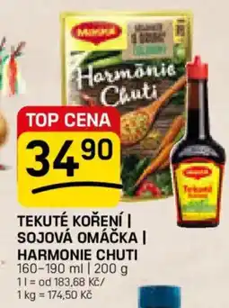 Flop Tekuté koření | sojová omáčka | harmonie chuti nabídka