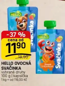 Flop Hello ovocná svačinka nabídka