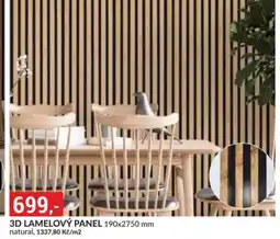 Baumax 3d lamelový panel natural nabídka
