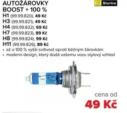 Auto Kelly Autožárovky boost + 100% nabídka