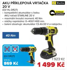 Auto Kelly Aku příklepová vrtačka 20V nabídka