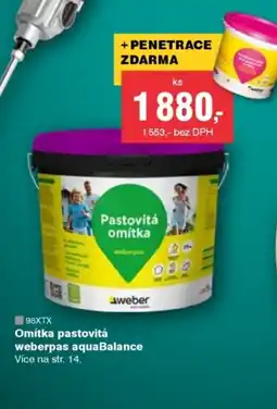 DEK Omítka pastovitá weberpas aquaBalance nabídka