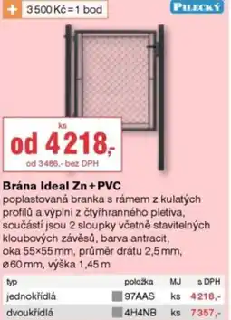 DEK Brána Ideal Zn + PVC nabídka