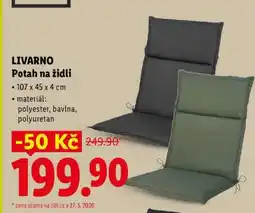 Lidl LIVARNO Potah na židli nabídka
