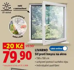Lidl LIVARNO Síť proti hmyzu na okno nabídka
