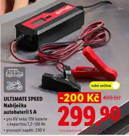 Lidl Ultimate Speed Nabíječka autobaterií 5 A nabídka