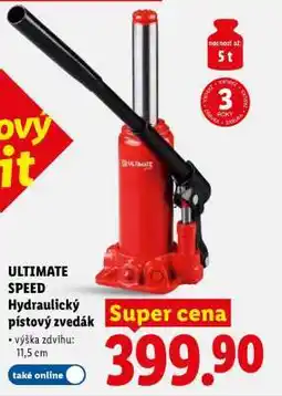 Lidl Ultimate Speed HYDRAULICKÝ PÍSTOVÝ ZVEDÁK nabídka