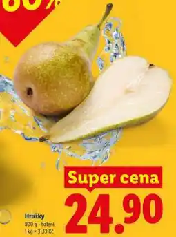 Lidl HRUŠKY nabídka