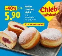 Lidl Kobliha s ovocnou náplní nabídka
