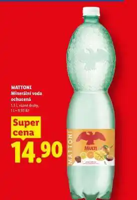 Lidl MATTONI Minerální voda ochucená nabídka