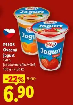 Lidl Pilos OVOCNÝ JOGURT nabídka