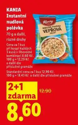 Lidl KANIA Instantní nudlová polévka nabídka