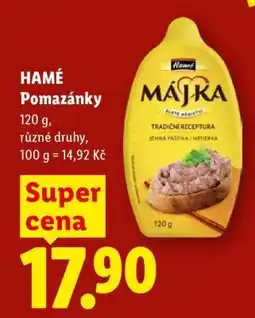 Lidl HAMÉ POMAZÁNKY nabídka
