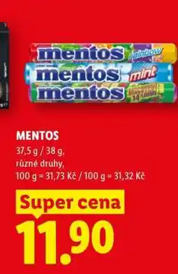 Lidl MENTOS nabídka
