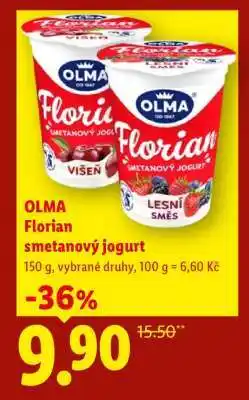 Lidl Olma Florian smetanový jogurt nabídka