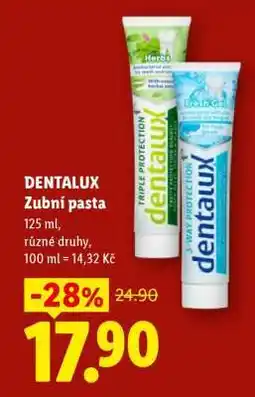 Lidl Dentalux Zubní Pasta nabídka