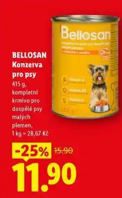 Lidl Bellosan konzerva pro psy nabídka