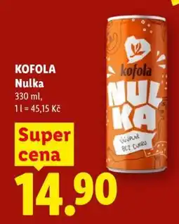 Lidl Kofola Nulka nabídka